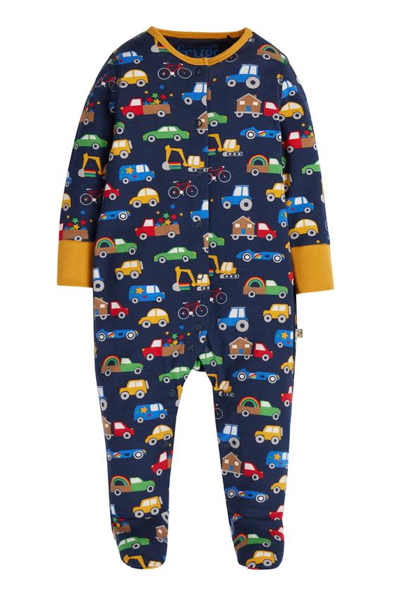 Einteiler "Rainbow Wheels", Biobaumwolle, GOTS-zertifiziert