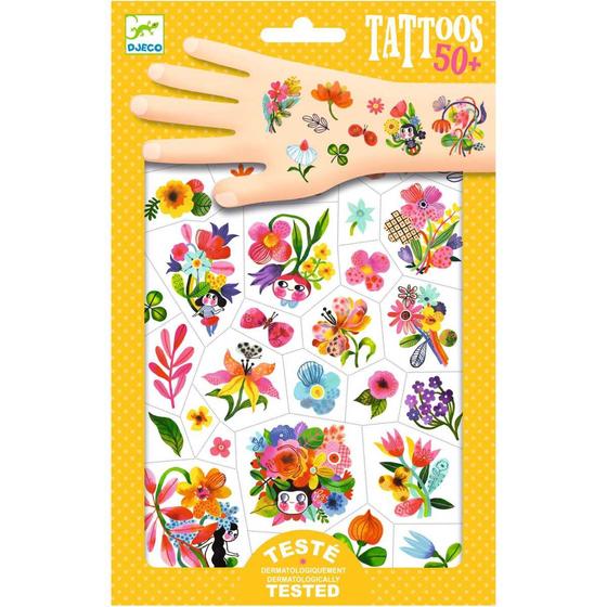 Djeco Tattoos Blumenpracht