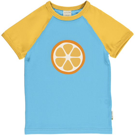 T-Shirt "Raglan Orange", Biobaumwolle, GOTS