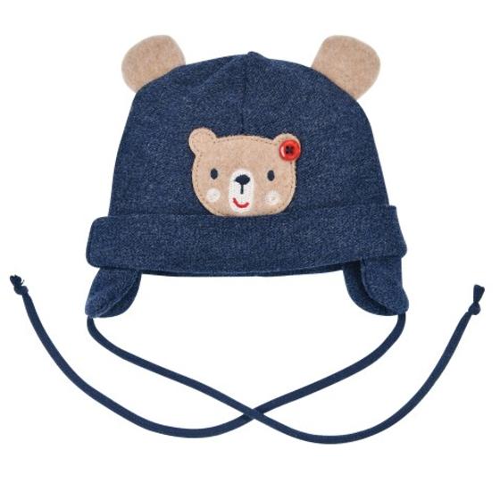 Babymütze "Bär" mit Applikation
