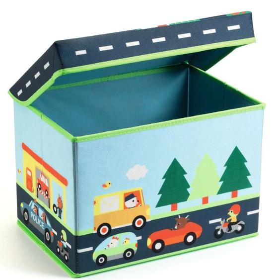 Djeco Spielzeugbox Verkehr