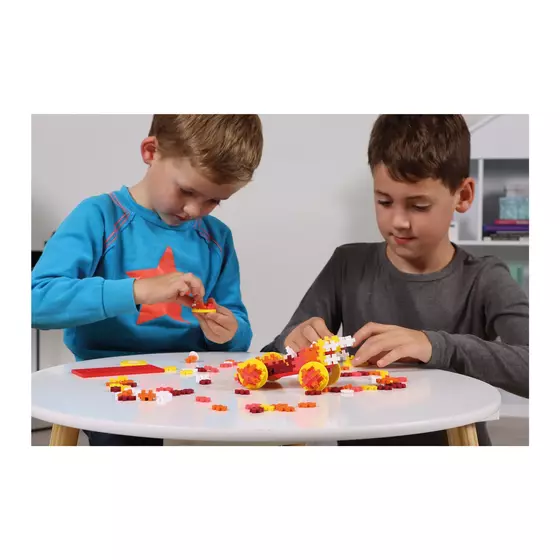 Plus Plus 200 Kreativ Bausteine GO! Auto Feuer