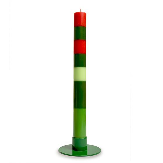 Kleine bunte Kerze Es Weihnachtet