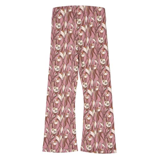 Müsli by Green Cotton Flared Pants Autumn Nostalgia Rose