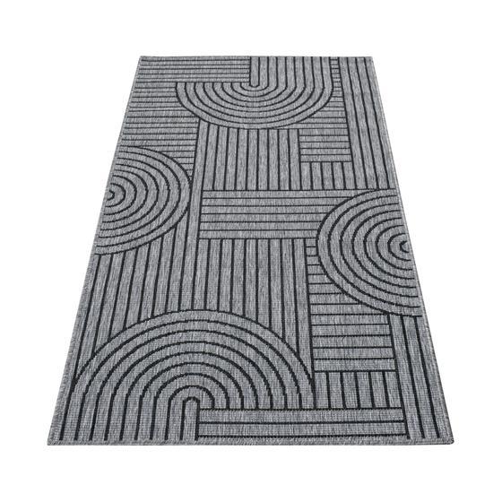 DUO Rug wendbarer Teppich antrazit grau