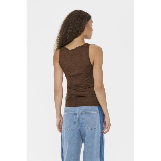 SAINT TROPEZ Tank Top GarimaSZ 30513524 - mokka Melange