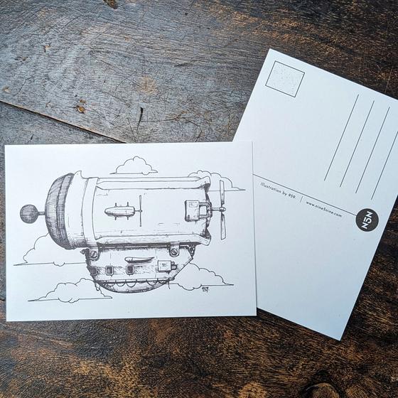 Postkarte - French Captain