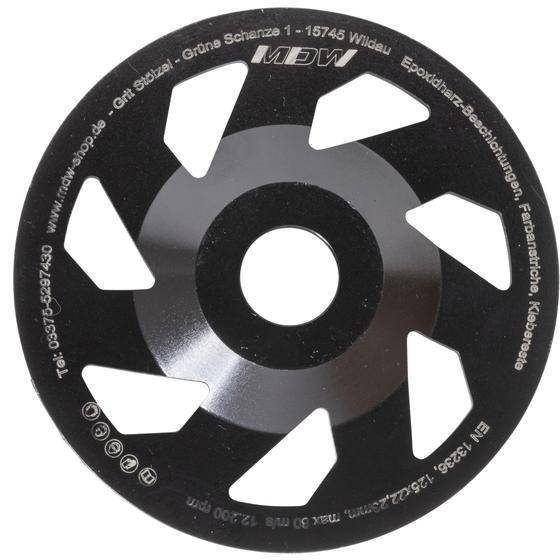 Diamant Schleifteller <br> PKD Split Premium<br> Ø 125 / 180 mm <br> Epoxidharz, Klebereste