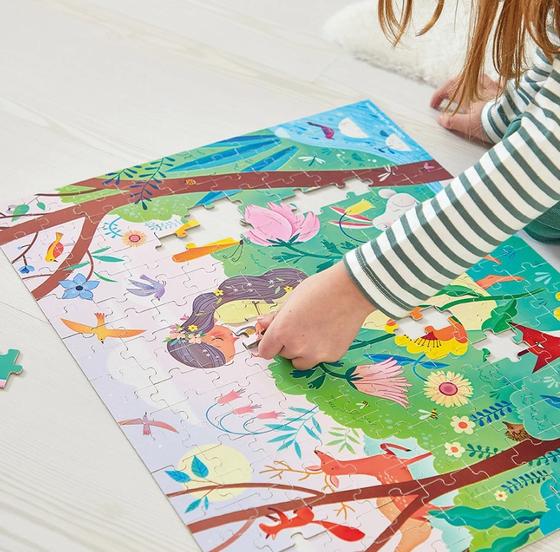 Janod Puzzlekoffer Mutter Natur 200 Teile