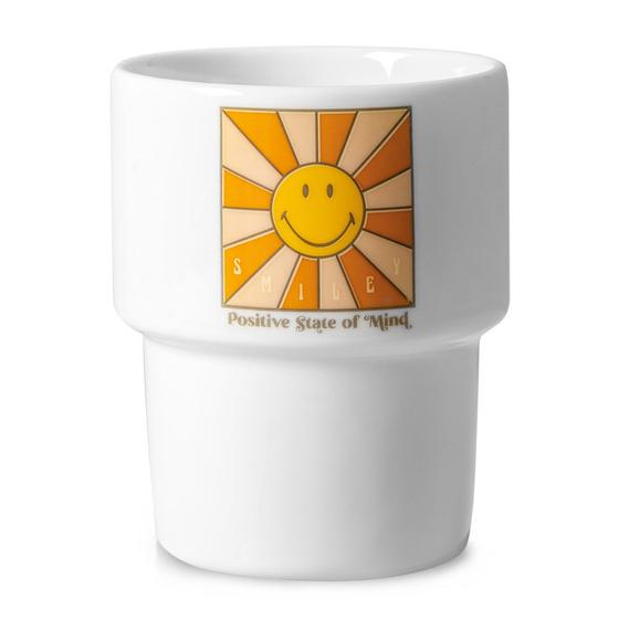 DONKEY Becher POSITIVE STATE OF MIND Smiley Sun- weiß