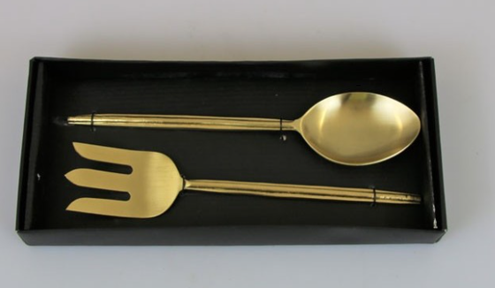 Besteck | Salatbesteck Rustika - Gold 