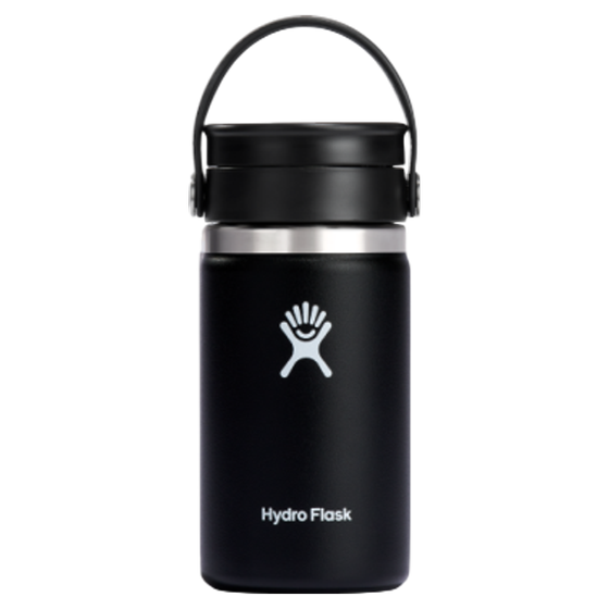 Hydro Flask 12OZ Black, 305 ml, Flex Kappe für Kaffee oder Tee