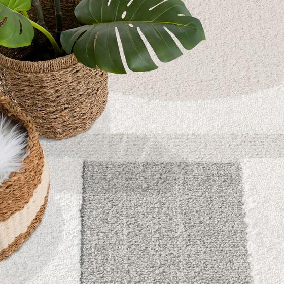 Lounge cream grey Teppich