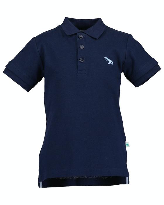 Poloshirt, reine Baumwolle, ultramarin