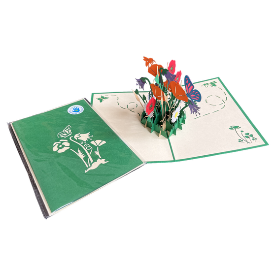 Popupkarte "Blumenwiese"