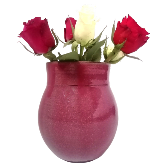 süsse Vase in rosarot