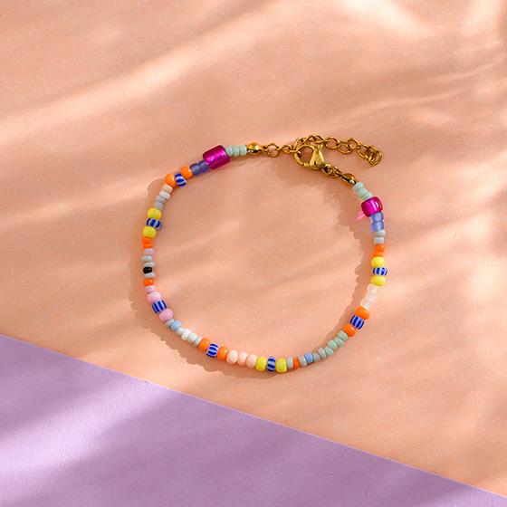 ava&yves Perlenarmband Bunt