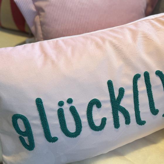 Pad Concept Kissenhülle Letters, glücklich rosa