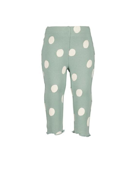 Ripp-Leggings "Punkte", Baumwolle, aqua