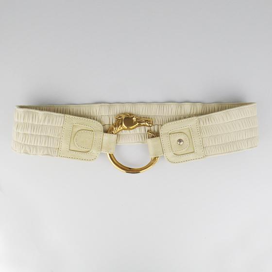 goldmarie Taillengürtel PFERD creme-brass