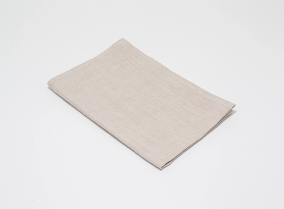 Tischschmuck | 4er Set Servietten aus 100% Leinen - Beige
