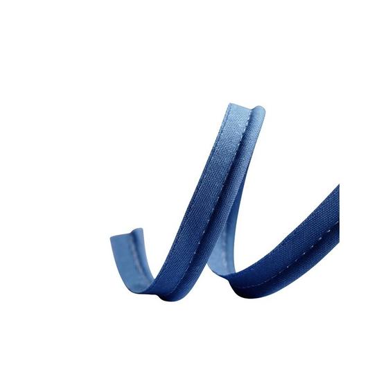 Paspelband fein uni - blau