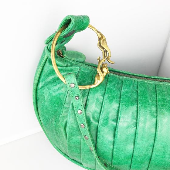 goldmarie Tasche PANTHER MITCH Leder grün 