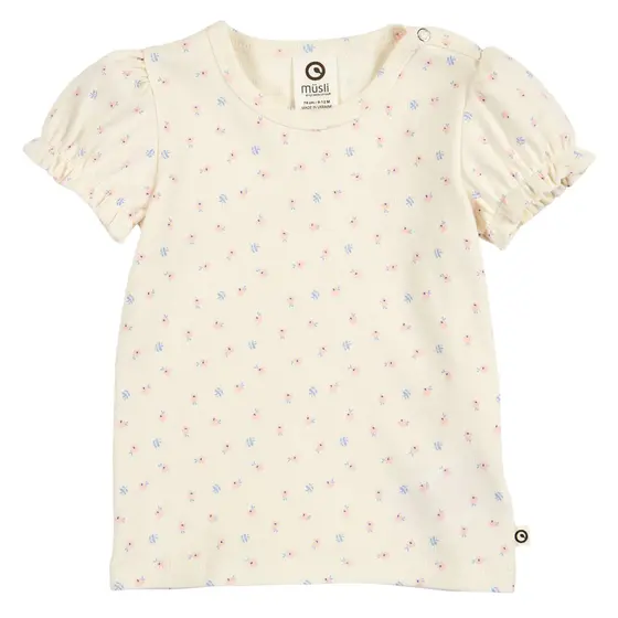 Müsli by Green Cotton T-Shirt Spring Tofu Shell Blue