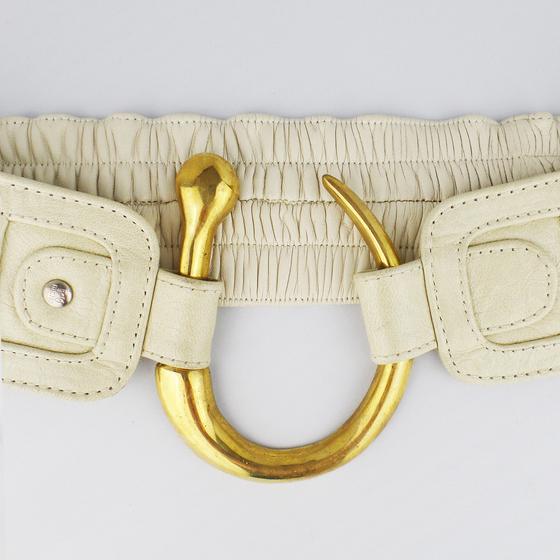 goldmarie Taillengürtel RING creme-brass