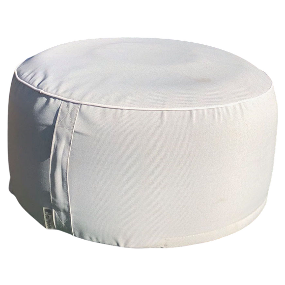Sitzpouf aufblasbar Garten silbergrau