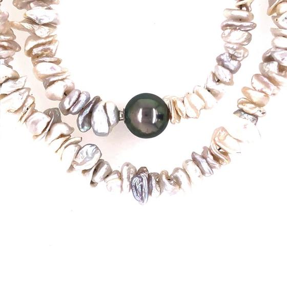 Suesswasserperlenkette-Tahitiperle
