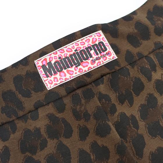 goldmarie Leo Leggings MOINGIORNO rotes Label - mokka braun