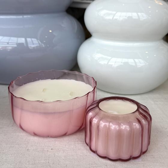 Paddywax Duftkerze Ripple Desert Peach rosa 128g