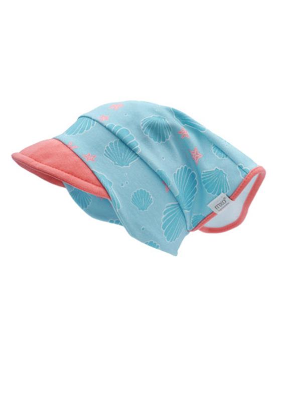 Kopftuch "Muscheln" mit kleinem Schild, UV 50+