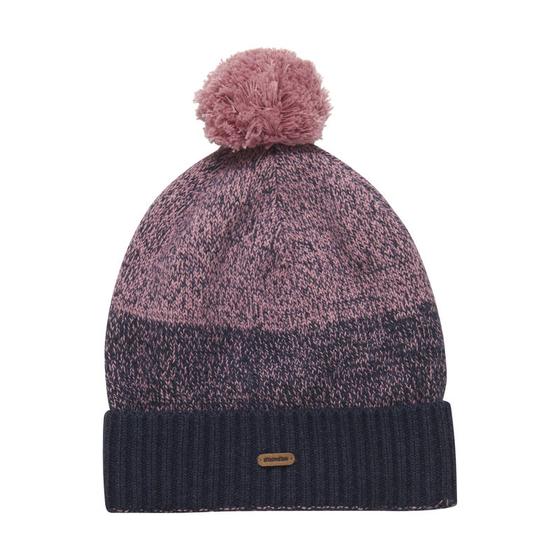 Strickmütze mit Fleecefutter, Wollmix, rosé