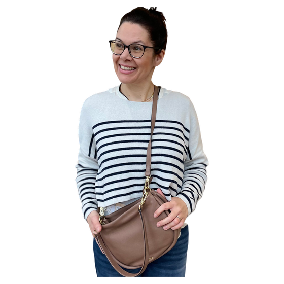 abro WILLOW Umhängetasche small camel braun