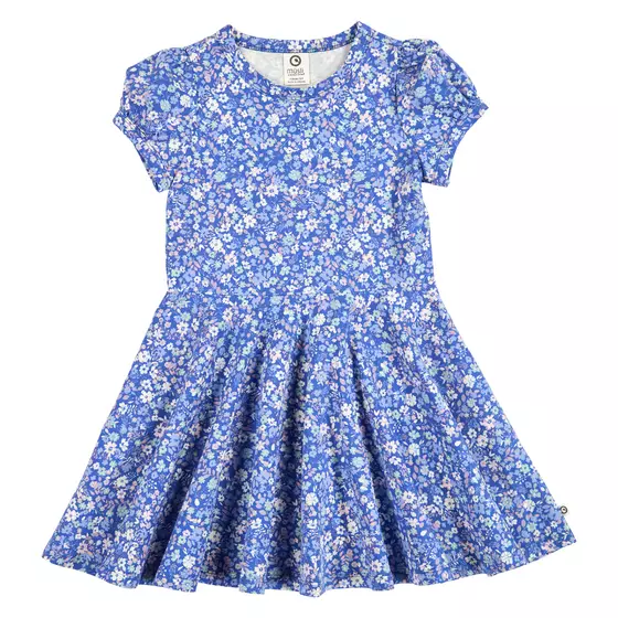 Müsli by Green Cotton Puff Swing Dress Primrose Azure Blue