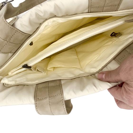 Zebra Shopper klein, creme