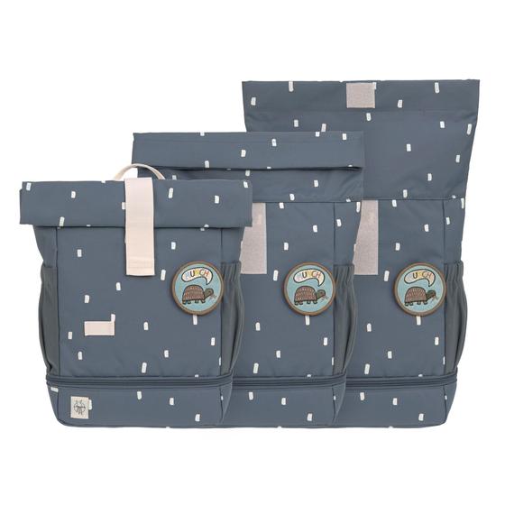 Lässig Kindergartenrucksack Rolltop - Happy Prints Dunkelblau 