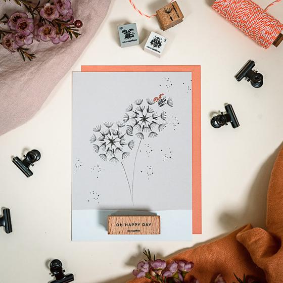Cats on Appletrees Mini Stempel Pusteblume