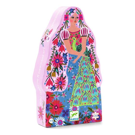 Djeco Puzzle Prinzessin & Pfau 36 Teile
