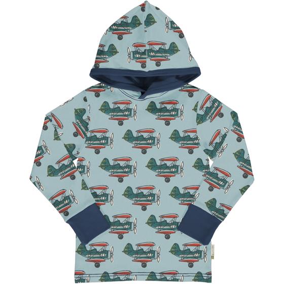 Kapuzenshirt "Airplane", Biobaumwolle, GOTS-zertifiziert