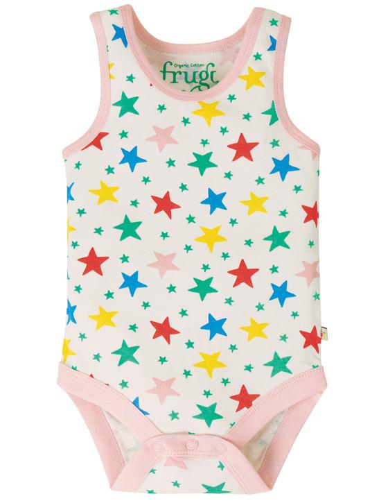 Body "Multi Star", ärmellos, Biobaumwolle