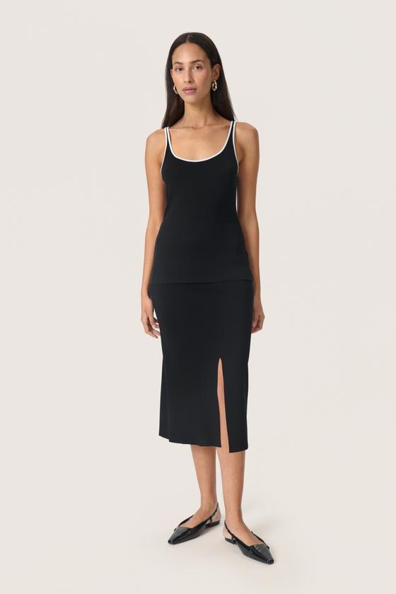 SOAKED IN LUXURY Tank Top SLIda 30408069 schwarz-weiß