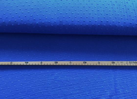 Musselin Dobby blau