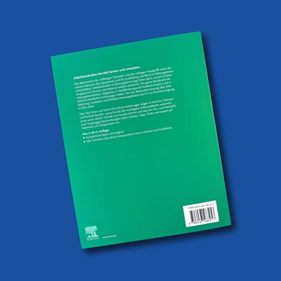 Buchtitel "Arbeitstechniken im Rettungsdienst"