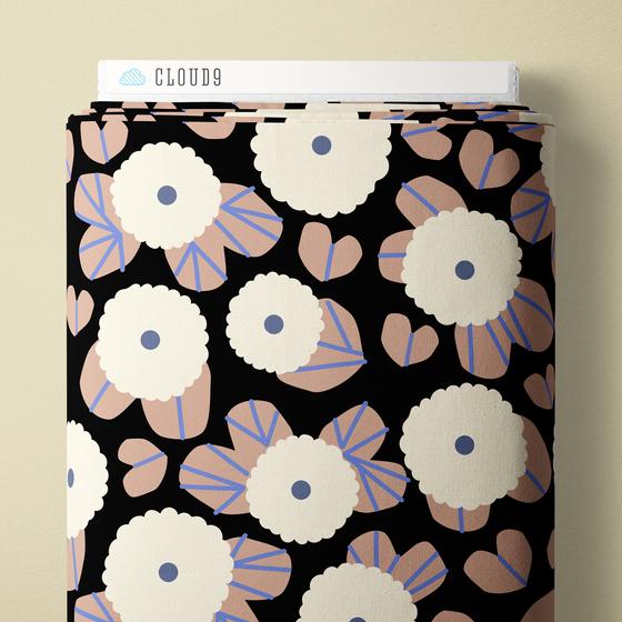Firefly Moon Bio-Baumwollstoff von Leah Duncan für Cloud9 Fabrics