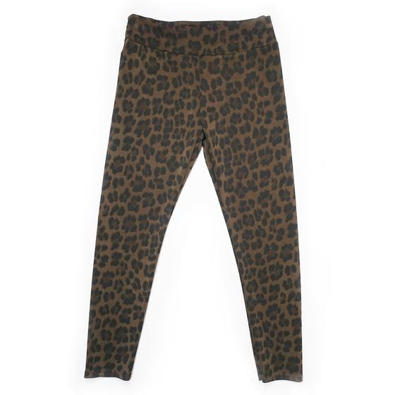 goldmarie Leo Leggings MOINGIORNO rotes Label - mokka braun