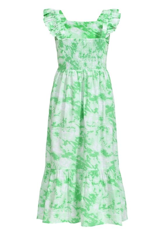 SISTERS POINT Kleid UNIZA-DR1 Batikmuster - weiß-mint