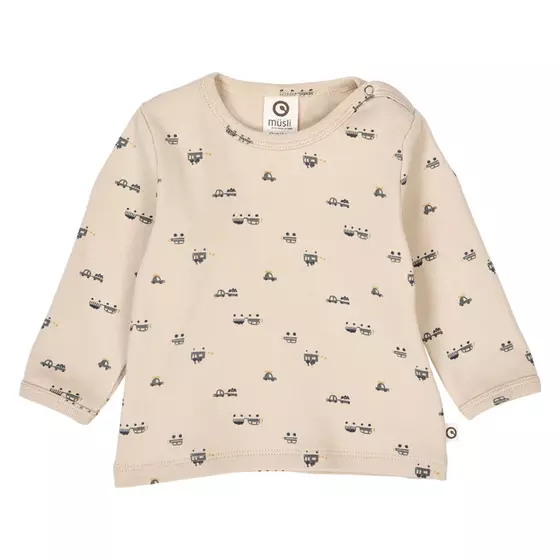 Müsli by Green Cotton Baby Langarmshirt Auto Oak Moss